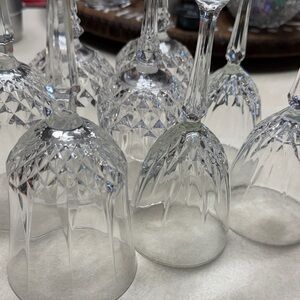 Vintage Elegant Crystal Wine Glasses various sizes.